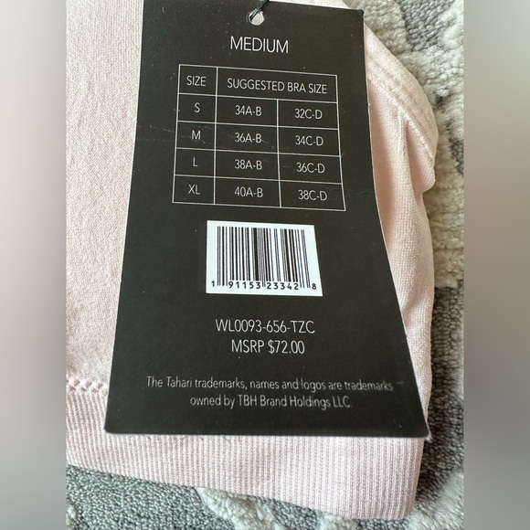 Tahari Lace Bralette Pink & Black size Medium - Picture 7 of 7